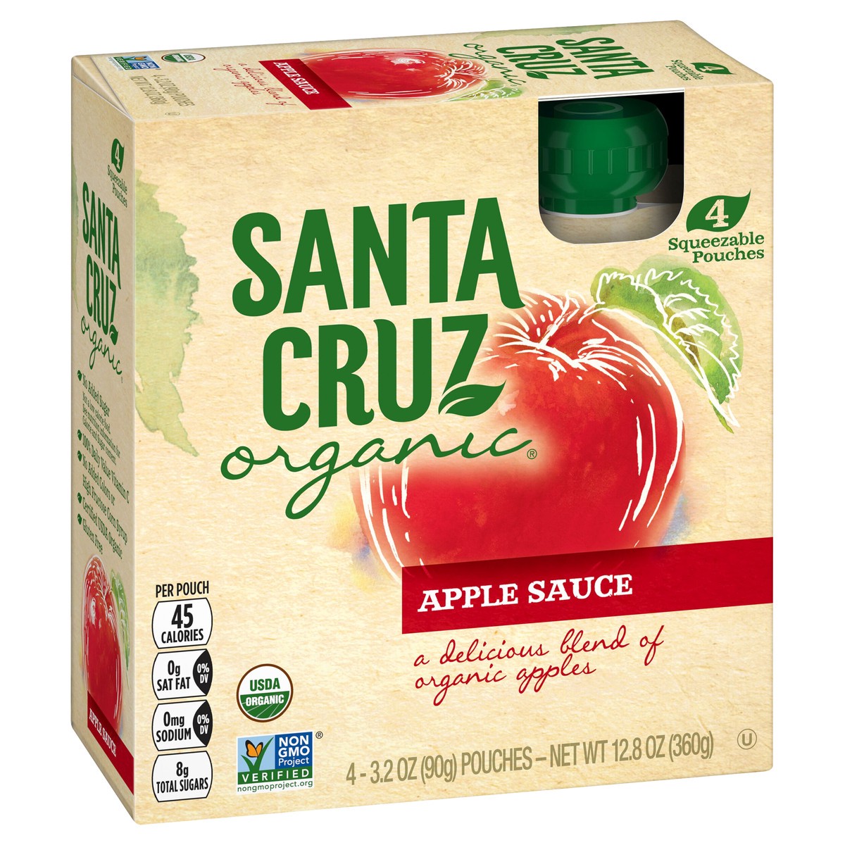 slide 1 of 8, Santa Cruz Organic Fruit Sauce, 12.8 oz