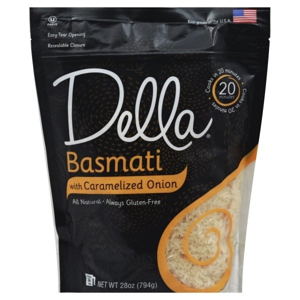 slide 1 of 1, Della Rice, Basmati, with Caramelized Onion, 28 oz