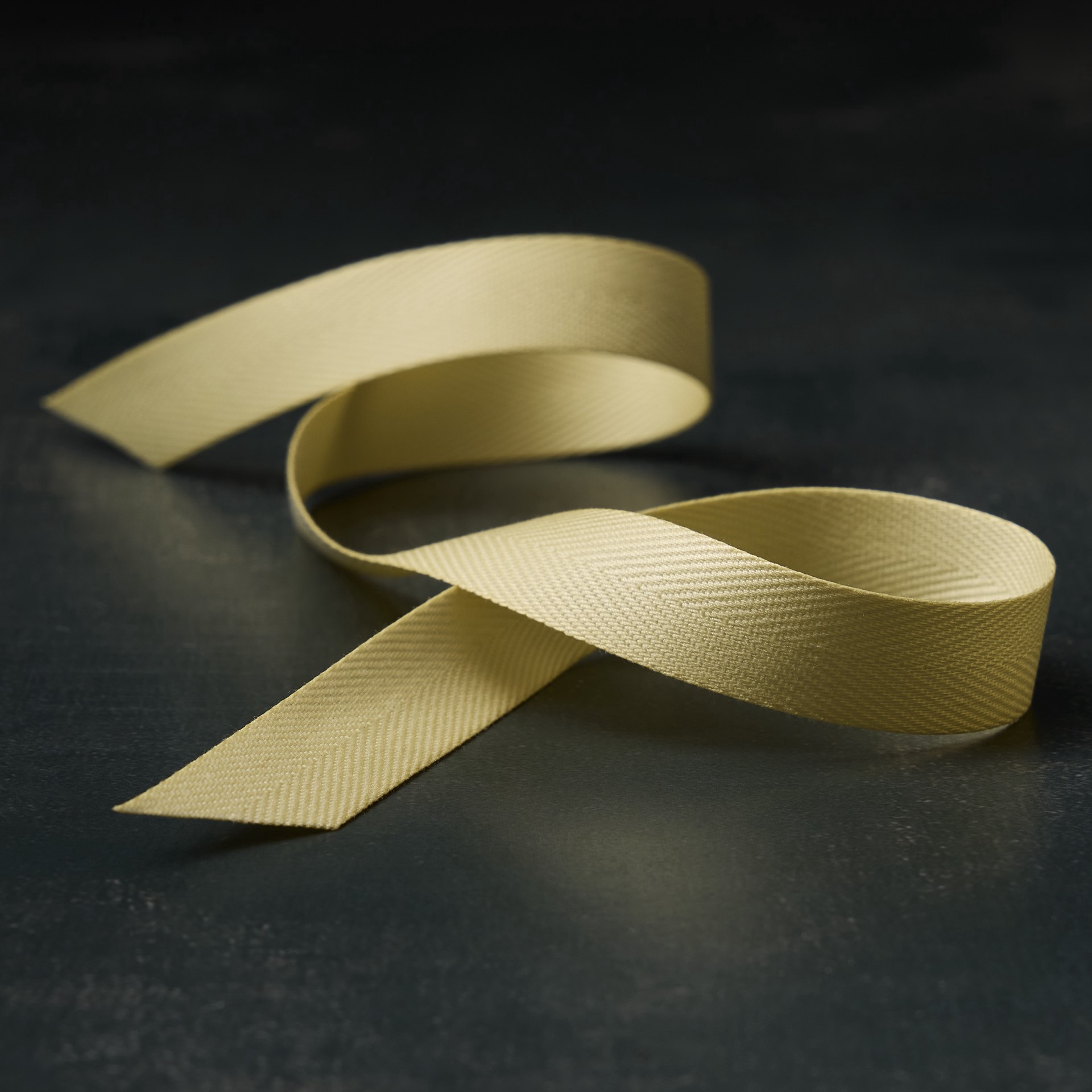 slide 2 of 2, 5/8" X 7yd. Light Yellow Twill Ribbon By Celebrate It Classic, 5/8 in x 7 yd