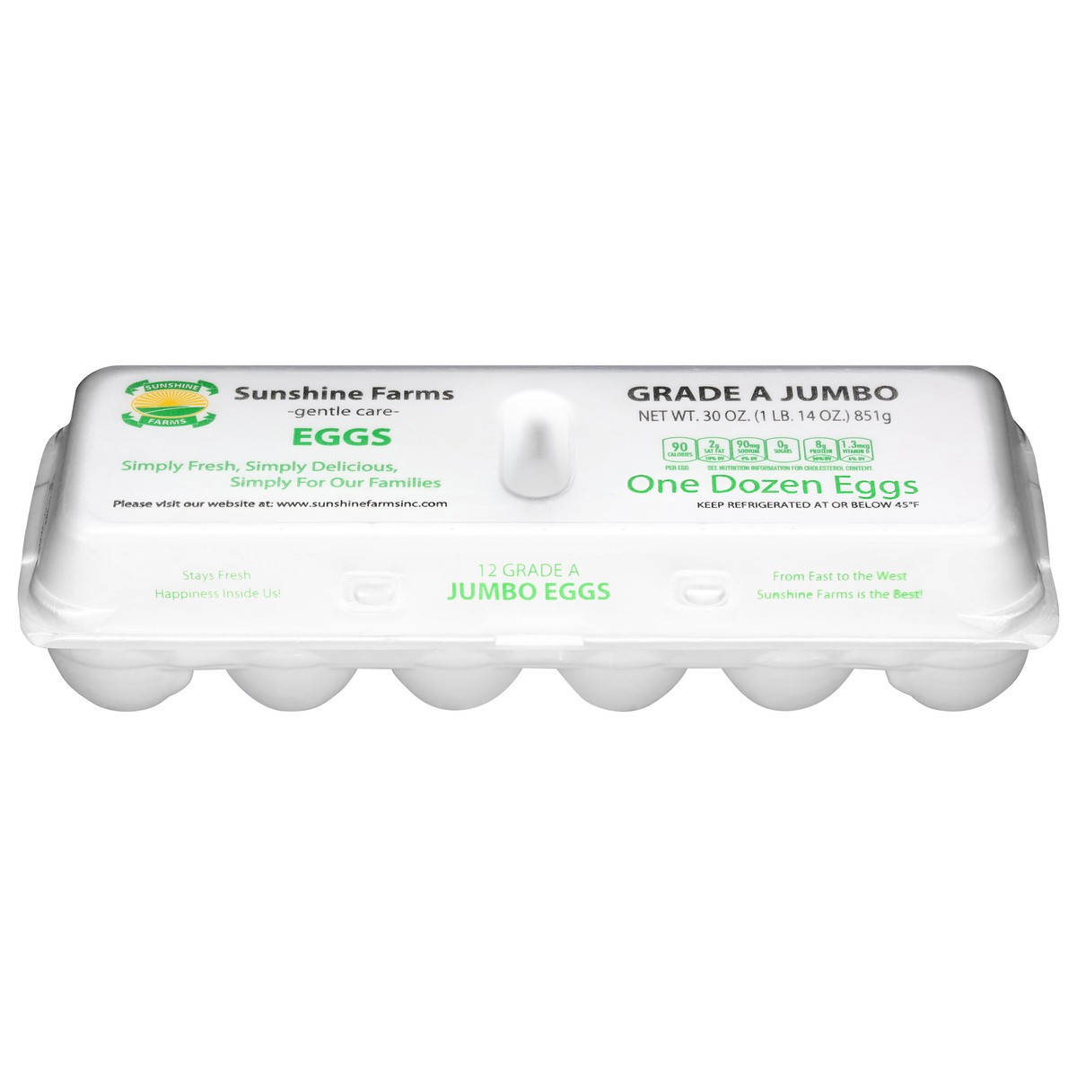 slide 1 of 12, Dairy Fresh Eggs, Jumbo, 12 ct