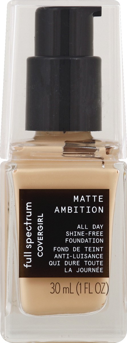 slide 4 of 6, Covergirl Matte Ambition- All Day Foundation, Light Cool, 7.556 oz