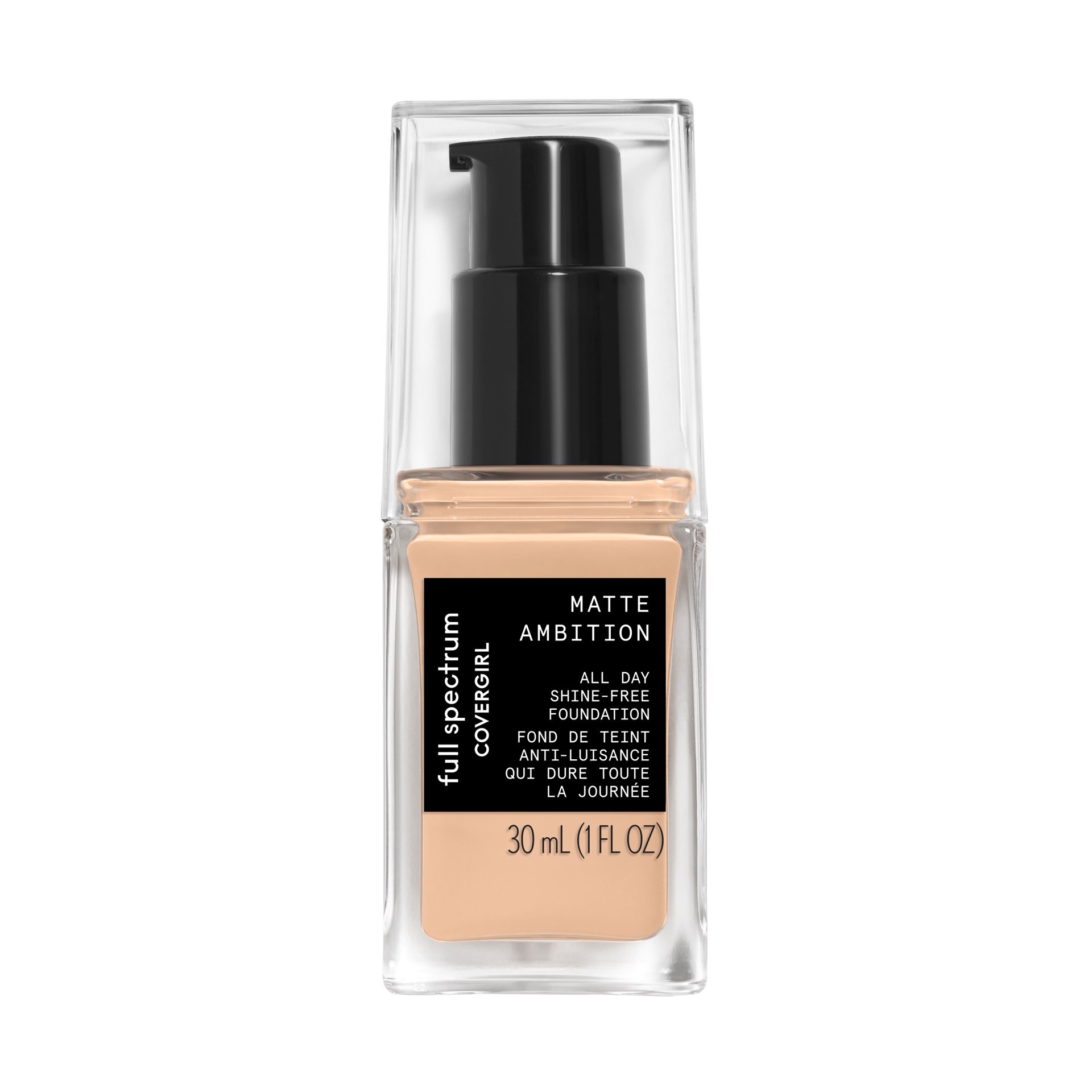 slide 1 of 6, Covergirl Matte Ambition- All Day Foundation, Light Cool, 7.556 oz