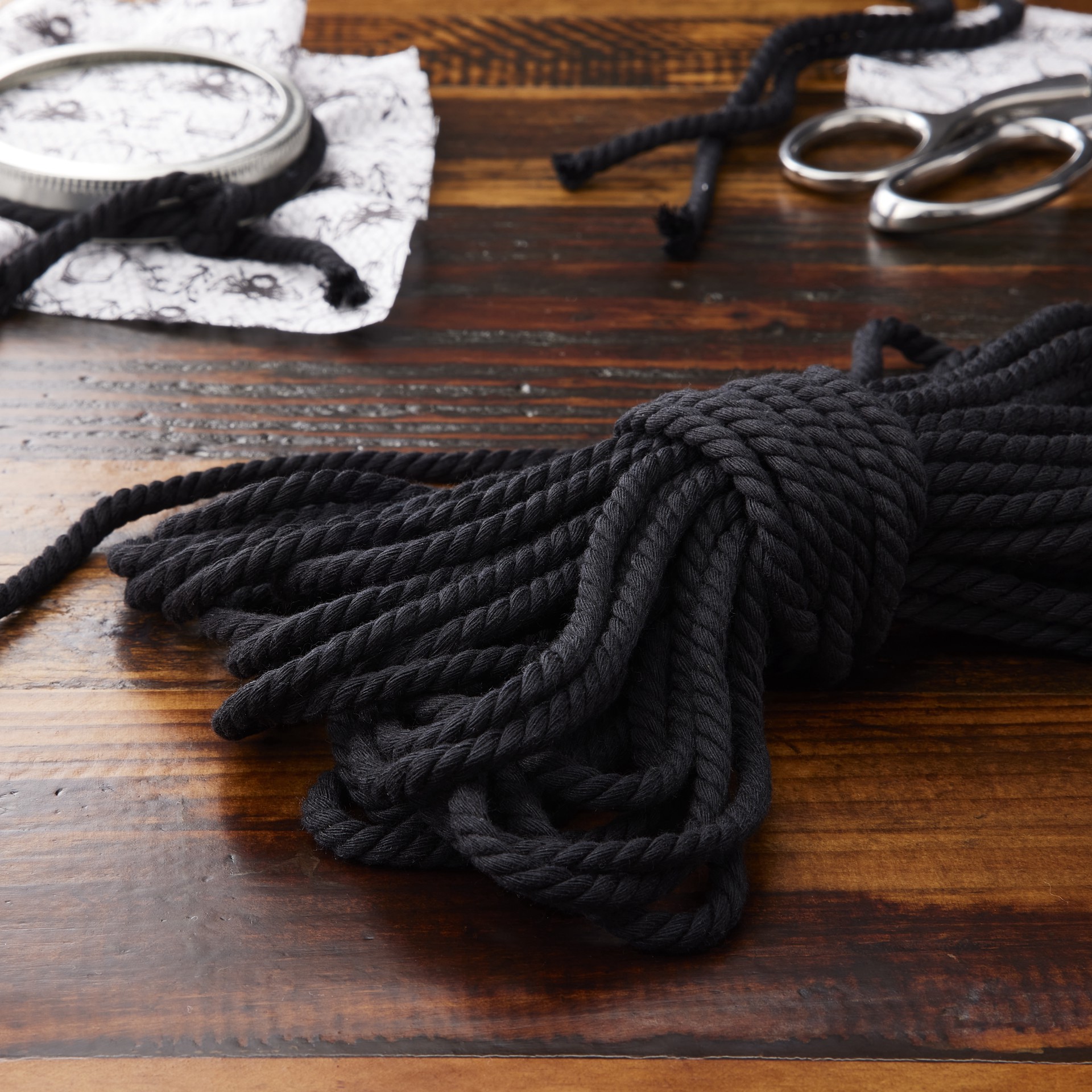 slide 2 of 3, Macrame Cotton Cord By Loops & Threads, 25yd., 25 yd