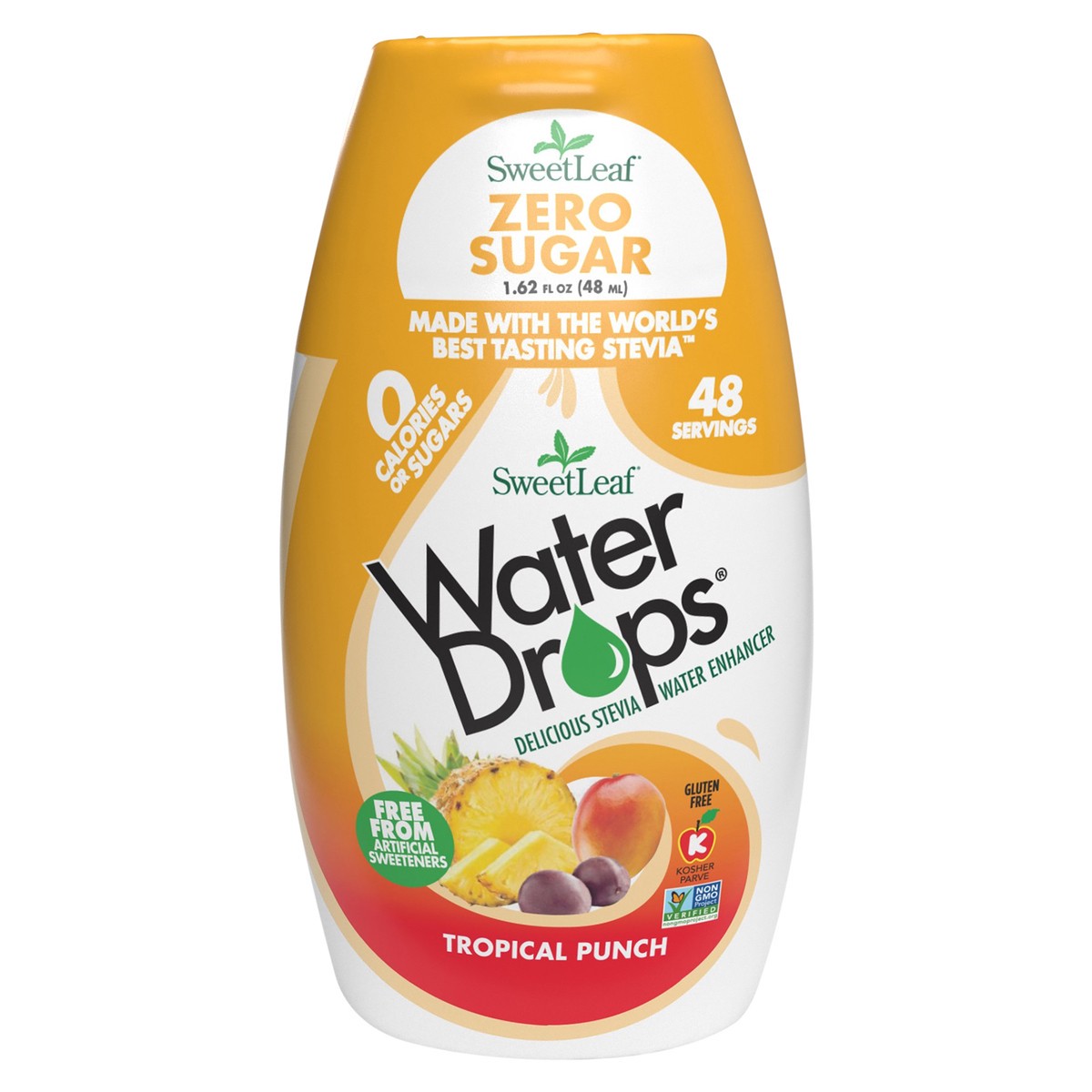 slide 1 of 5, SweetLeaf Tropical Punch Water Drops, 1.62 fl oz