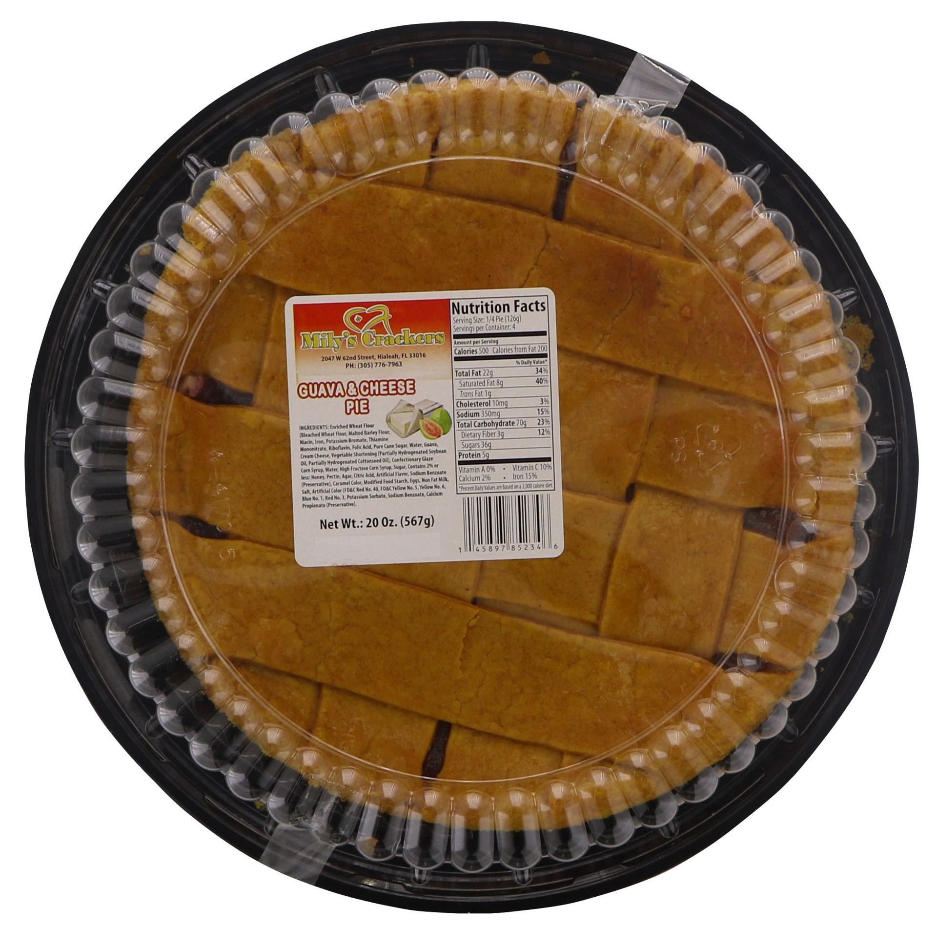 slide 1 of 1, Mily's Crackers Guava & Cheese Pie, 20 oz