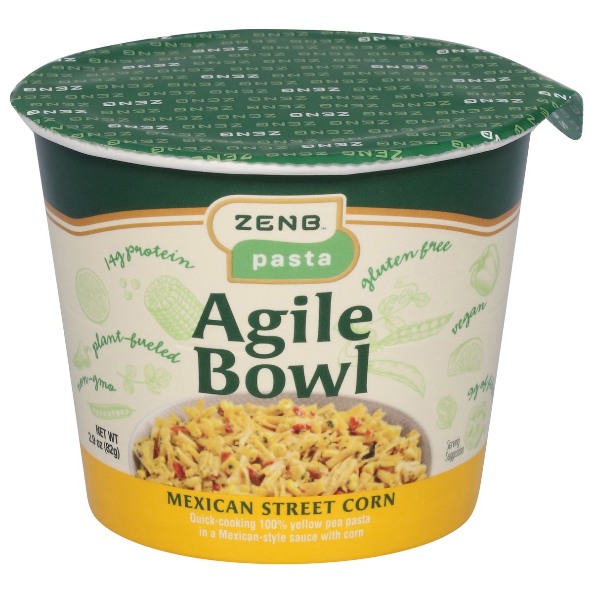 slide 6 of 14, Zenb Agile Bowl Mexican Street Corn Pasta 2.9 oz, 2.9 oz