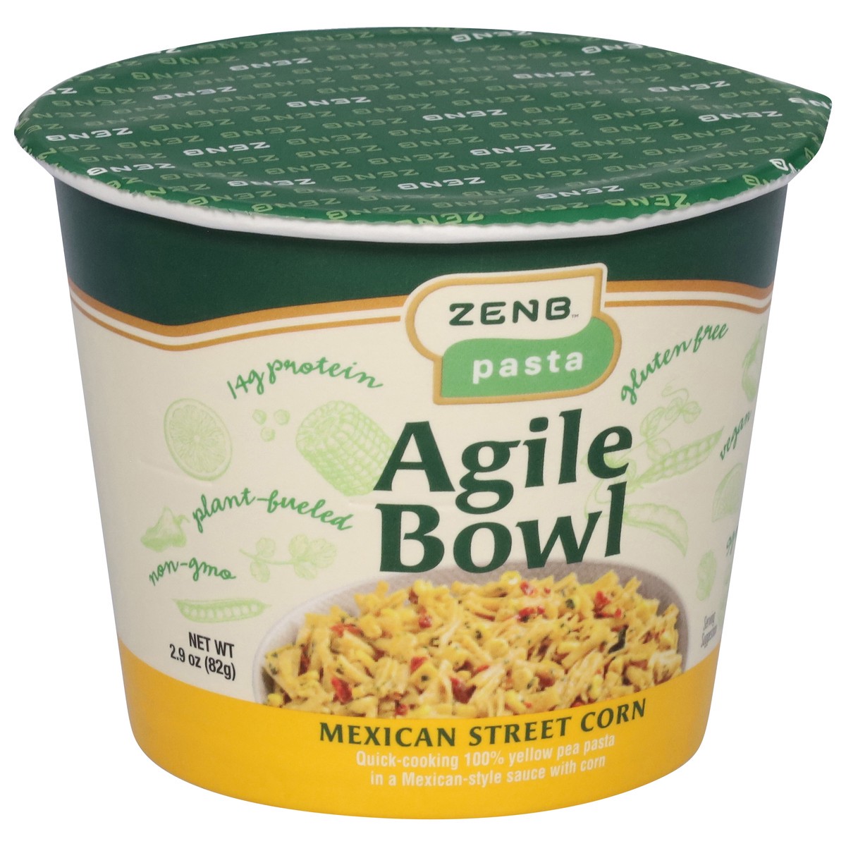 slide 9 of 14, Zenb Agile Bowl Mexican Street Corn Pasta 2.9 oz, 2.9 oz