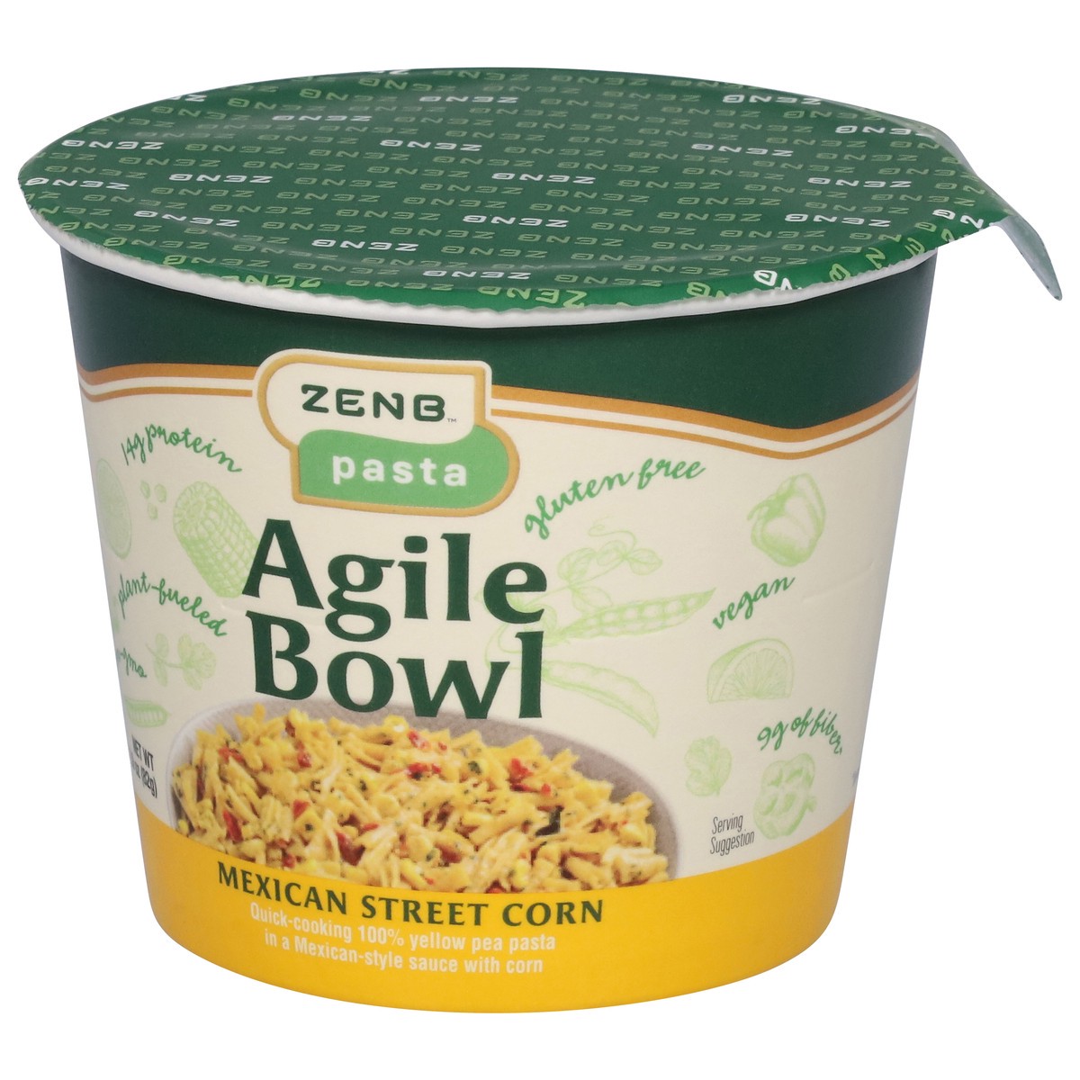 slide 4 of 14, Zenb Agile Bowl Mexican Street Corn Pasta 2.9 oz, 2.9 oz