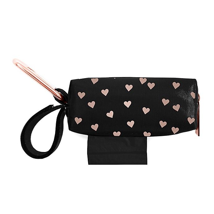 slide 1 of 1, Oh Baby Bags Clip-On Mini Wet Bag Dispenser - Rose Gold Hearts, 1 ct