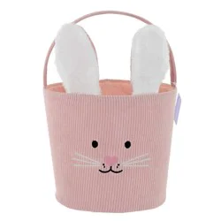 Holiday Home® Easter Corduroy Bunny Basket - Pink