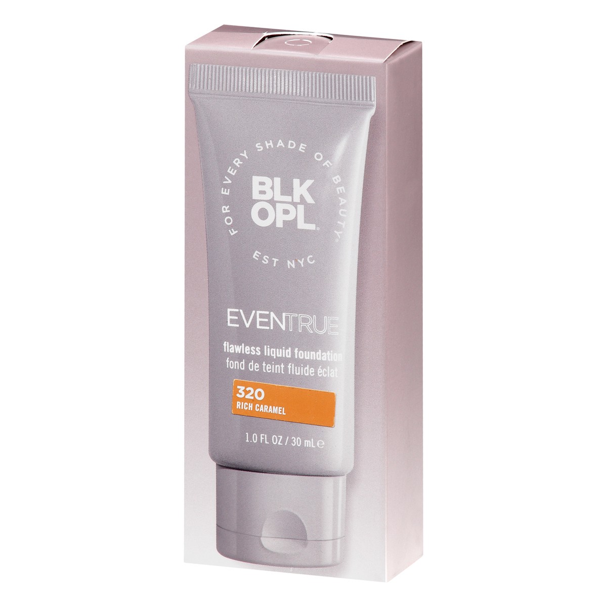 slide 3 of 12, BLK/OPL EvenTrue Rich Caramel 320 Flawless Liquid Foundation 1 oz, 1 ct