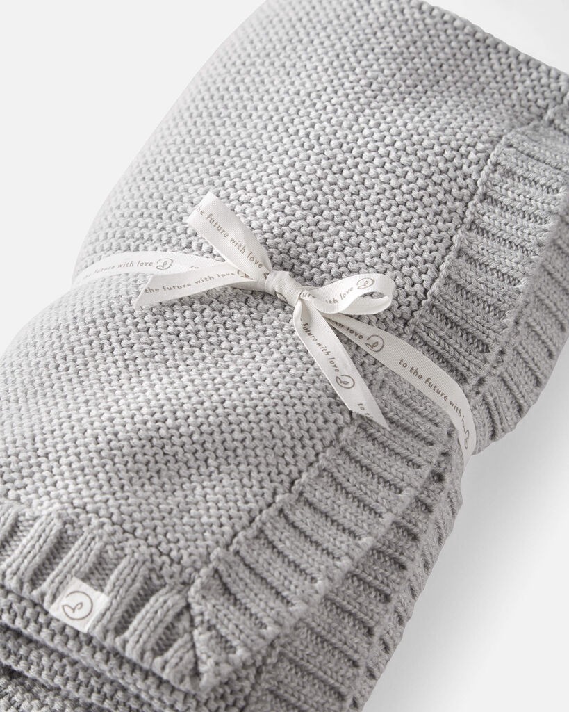 slide 3 of 4, Carter's Just One You Little Planet Sweater Knit Blanket - Gray, 1 ct