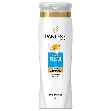 slide 1 of 1, Pantene Pro V Shampoo & Conditioner 2 In 1 Classic Clean, 12.6 fl oz