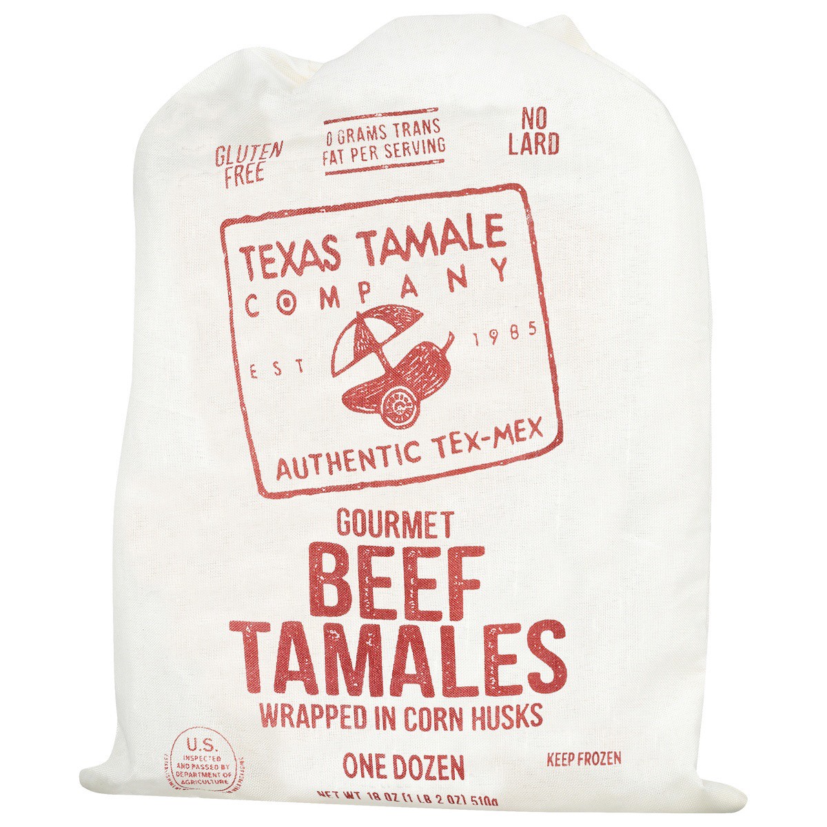 slide 6 of 9, Texas Tamale Company Texas Beef Tamale, 12 ct