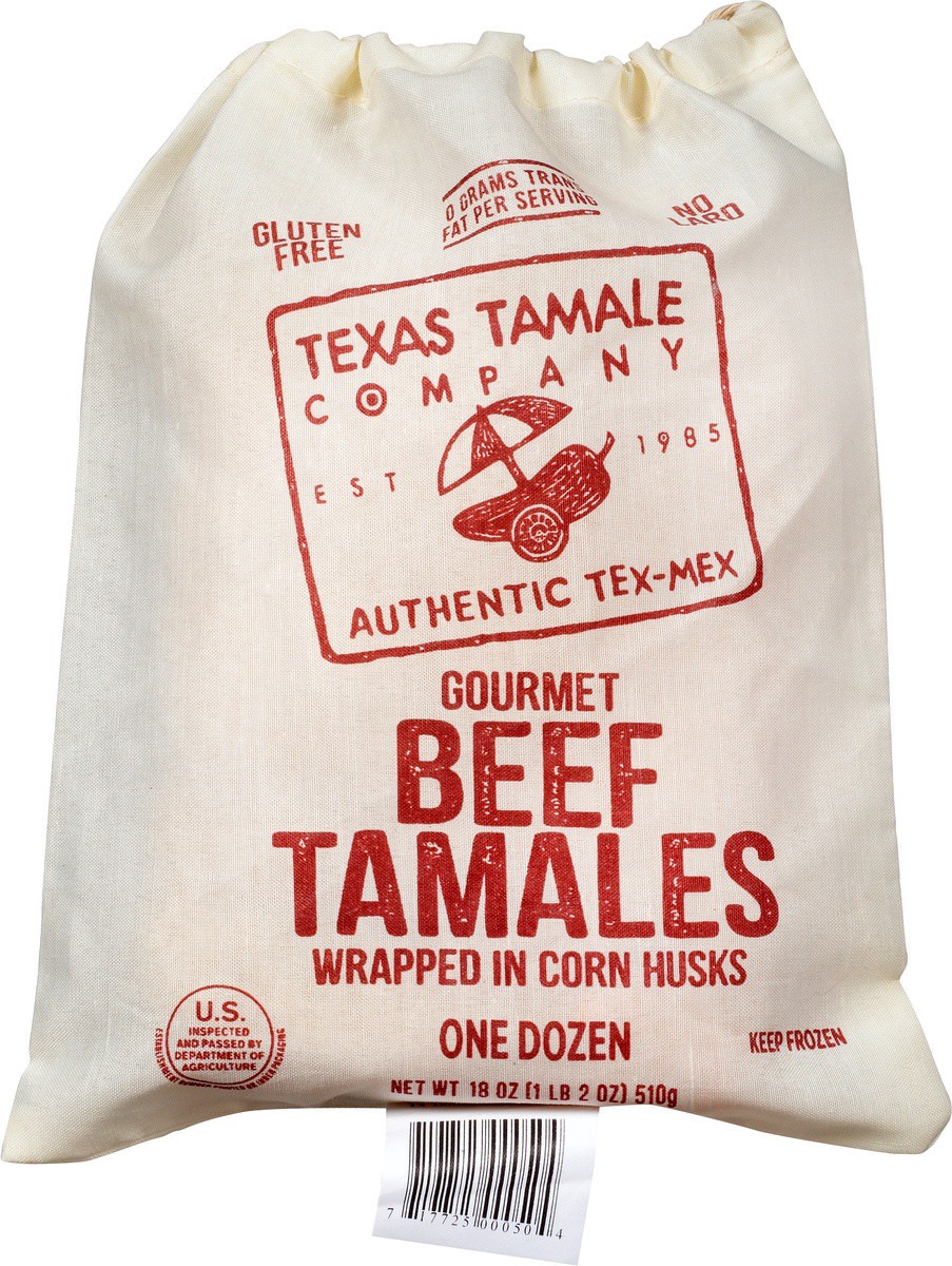 slide 7 of 9, Texas Tamale Company Texas Beef Tamale, 12 ct