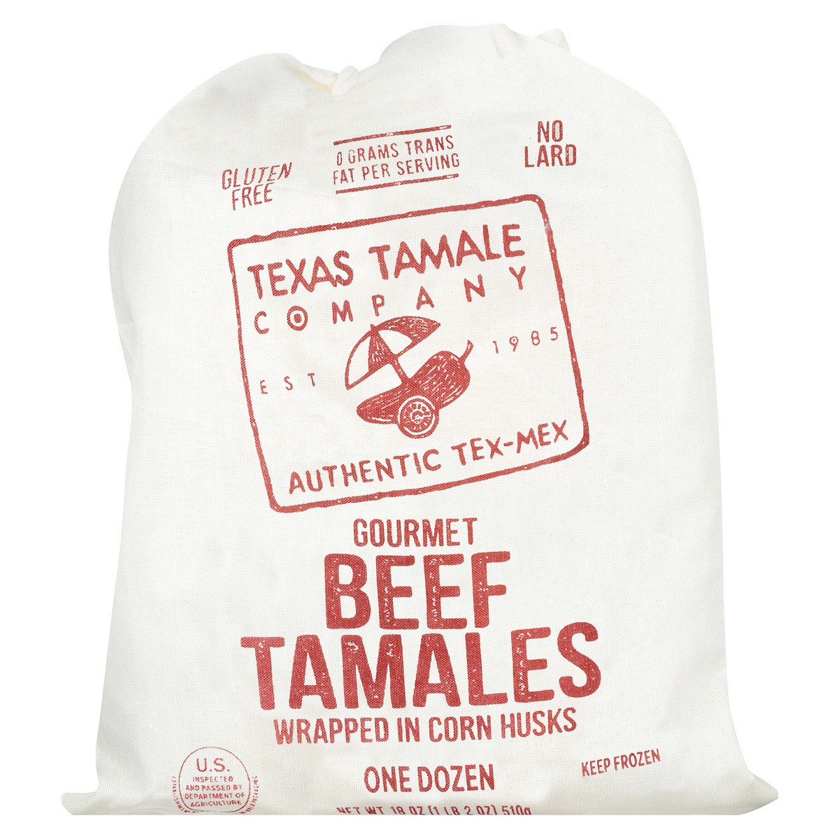 slide 1 of 9, Texas Tamale Company Texas Beef Tamale, 12 ct