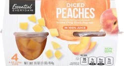 Essential Everyday Diced Peaches Cups Jce