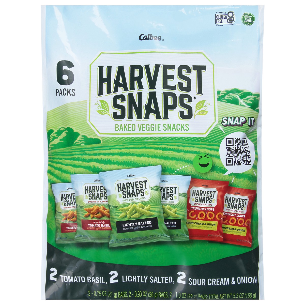 slide 1 of 29, Harvest Snaps Mixed 6 Pack, 5.3 oz