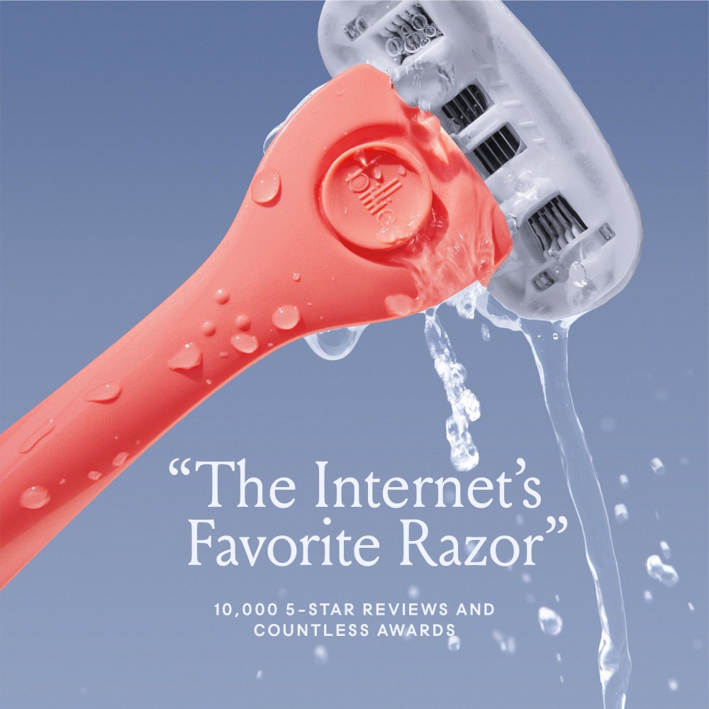 slide 5 of 6, Billie Women's Razor Starter Kit - Coral, 1 ct