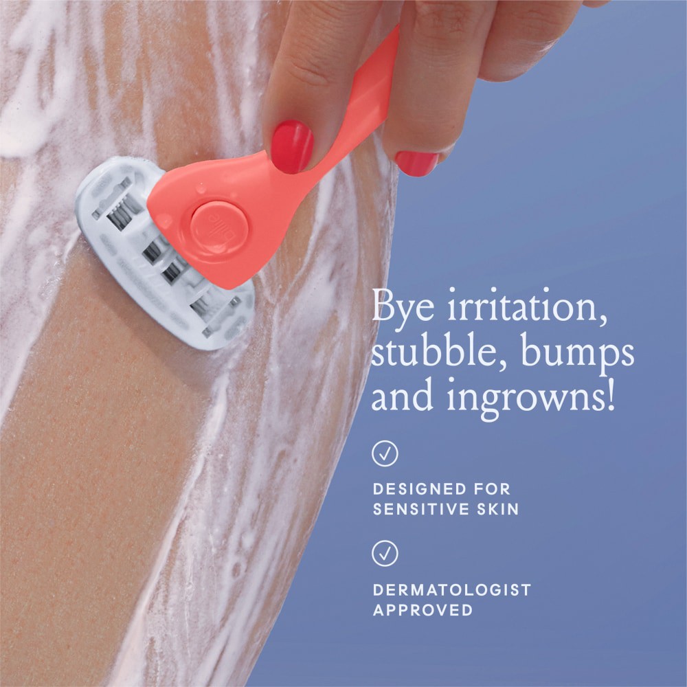 slide 2 of 6, Billie Women's Razor Starter Kit - Coral, 1 ct