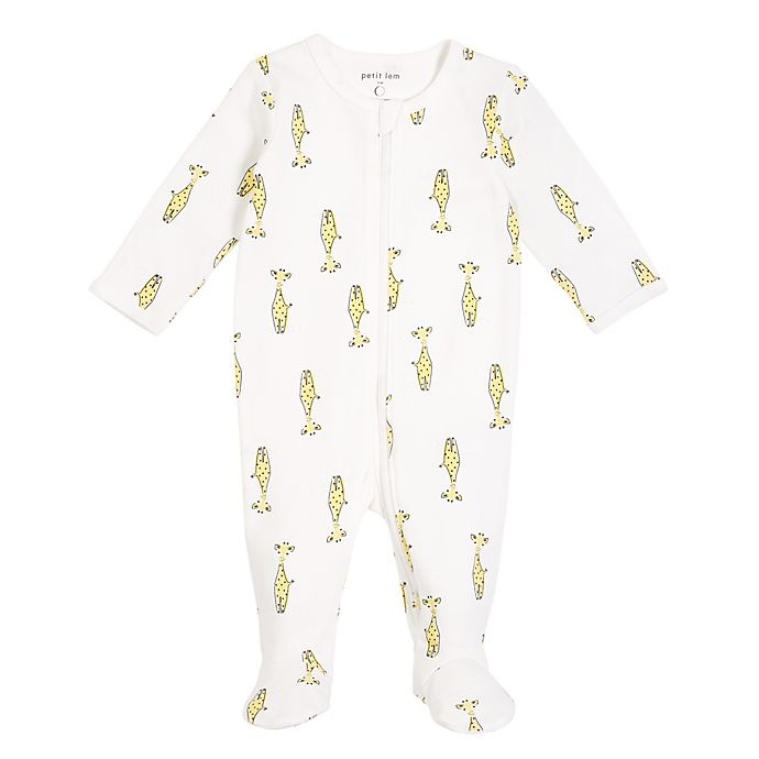 slide 1 of 1, Petit Lem Footie Newborn Giraffes, 1 ct