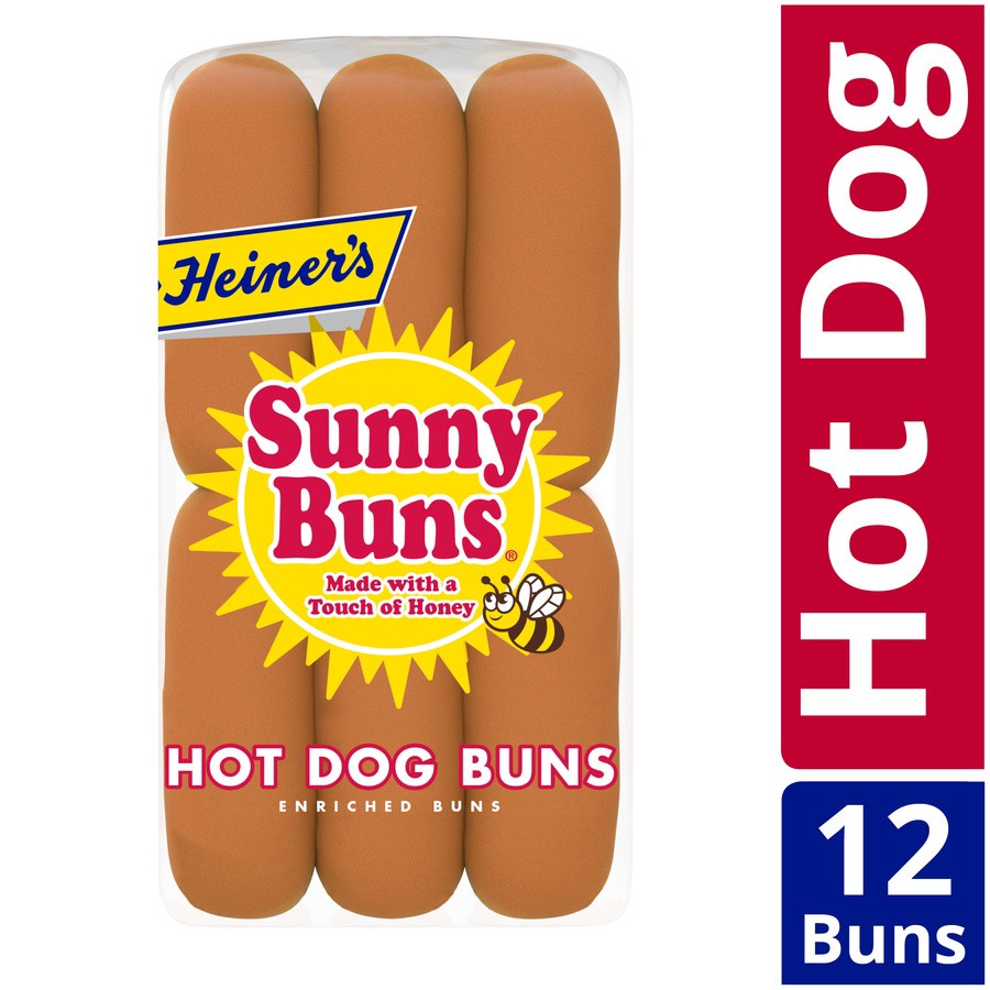 slide 2 of 8, Heiner's Sunny Hot Dog Buns, 18 oz
