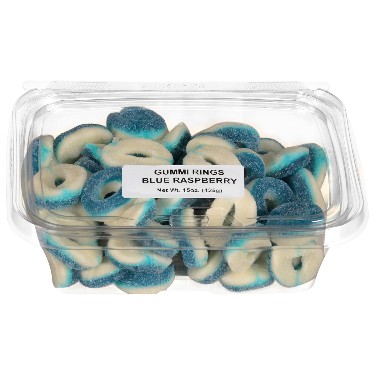 slide 1 of 14, JLM Manufacturing Blue Raspberry Gummi Rings 15 oz, 15 oz