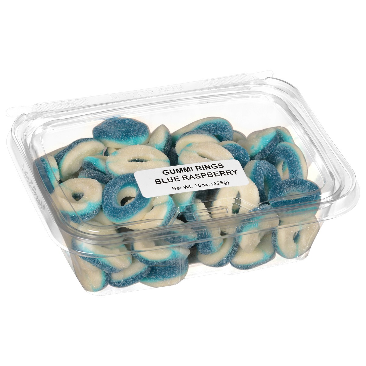 slide 4 of 14, JLM Manufacturing Blue Raspberry Gummi Rings 15 oz, 15 oz