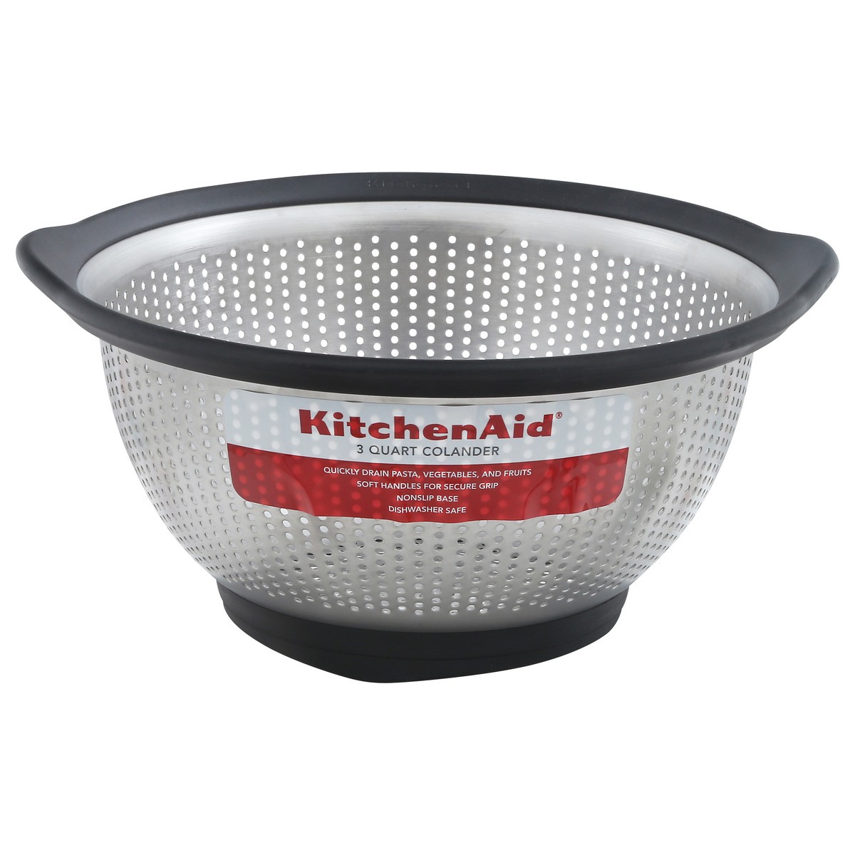 slide 1 of 11, KitchenAid 3 Quart Colander 1 ea, 1 ct