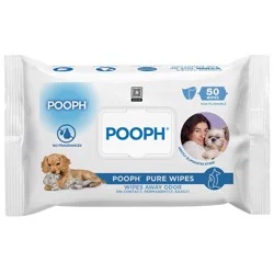 Pooph Pure Pet Wipes, 50 ct