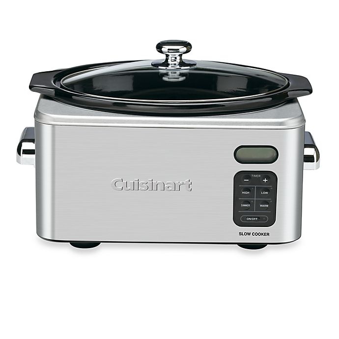 slide 1 of 1, Cuisinart Electric Slow Cooker - Stainless Steel PSC-650, 6.5 qt
