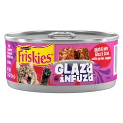 Purina Friskies Glazed & Infused Crab Flavored Wet Cat Food - 5.5 oz Can
