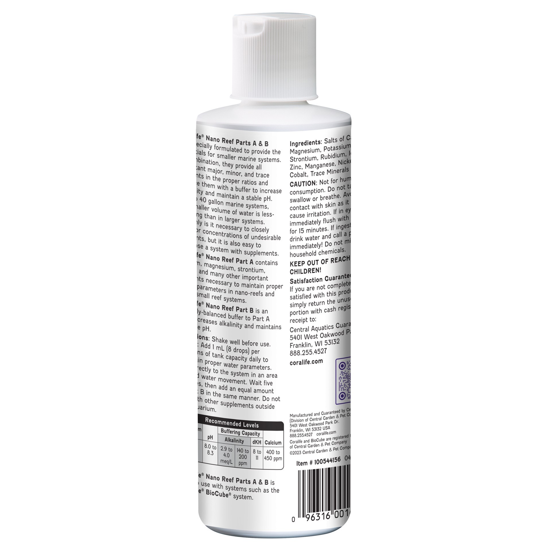 slide 5 of 5, Coralife Nano Reef Part A B 8 oz, 1 ct
