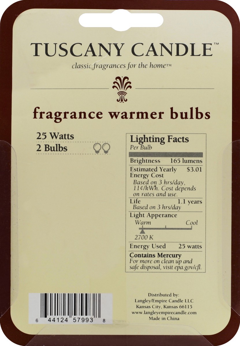 slide 6 of 7, Tuscany Candle Warmer Bulbs 2 ea, 2 ct