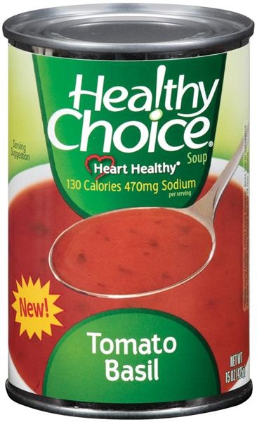 slide 1 of 1, Healthy Choice Tomato Basil Soup, 15 oz