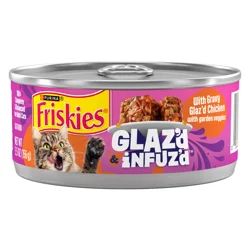 Friskies Glaz'd & Infuz'd Chicken with Garden Veggies Wet Cat Food - 5.5 oz