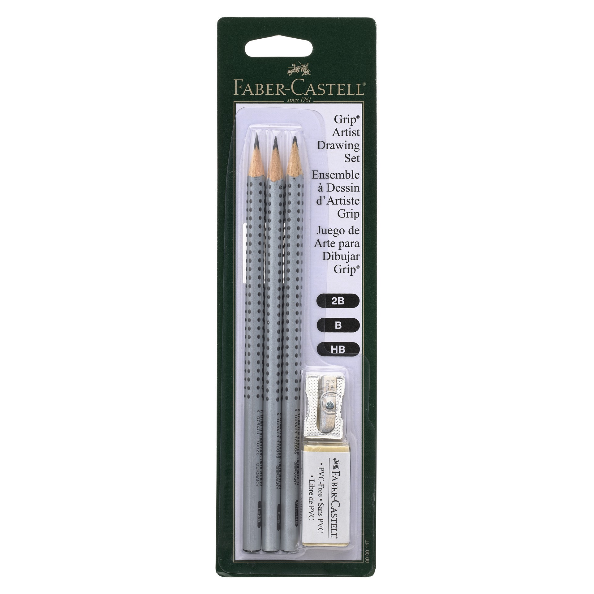 slide 4 of 5, Faber-Castell Grip Pencil Artist Drawing Set, 3 grades