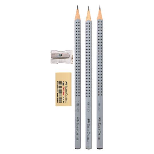 slide 1 of 5, Faber-Castell Grip Pencil Artist Drawing Set, 3 grades