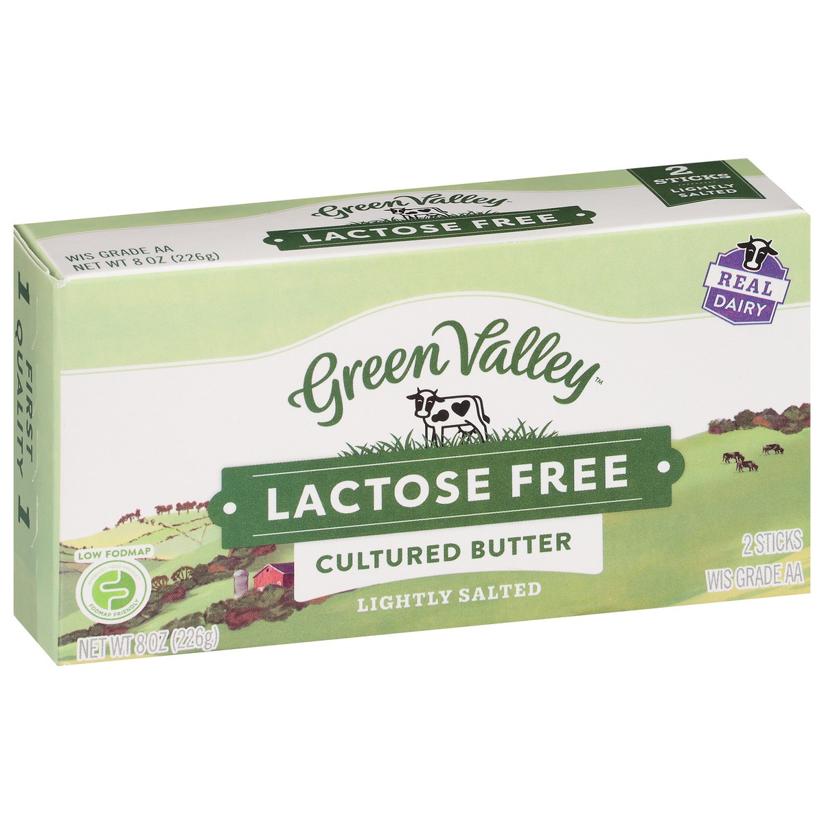 slide 6 of 9, Green Valley Organics Lactose Free Butter, two 4oz sticks, 2 ct