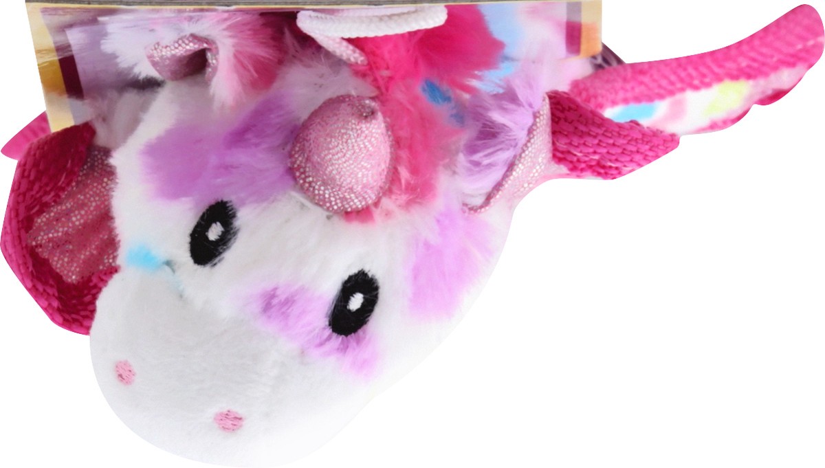 slide 2 of 6, Ball Head Unicorn Pet Toy, 1 ct