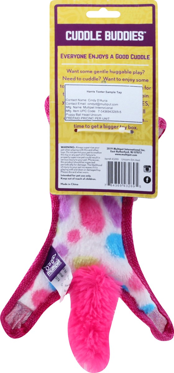 slide 6 of 6, Ball Head Unicorn Pet Toy, 1 ct