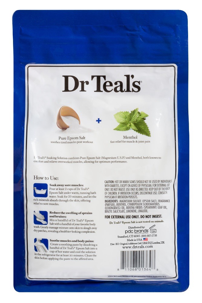 slide 3 of 3, Dr. Teal's Pure Epsom Salt Soaking Solution, 3 lb