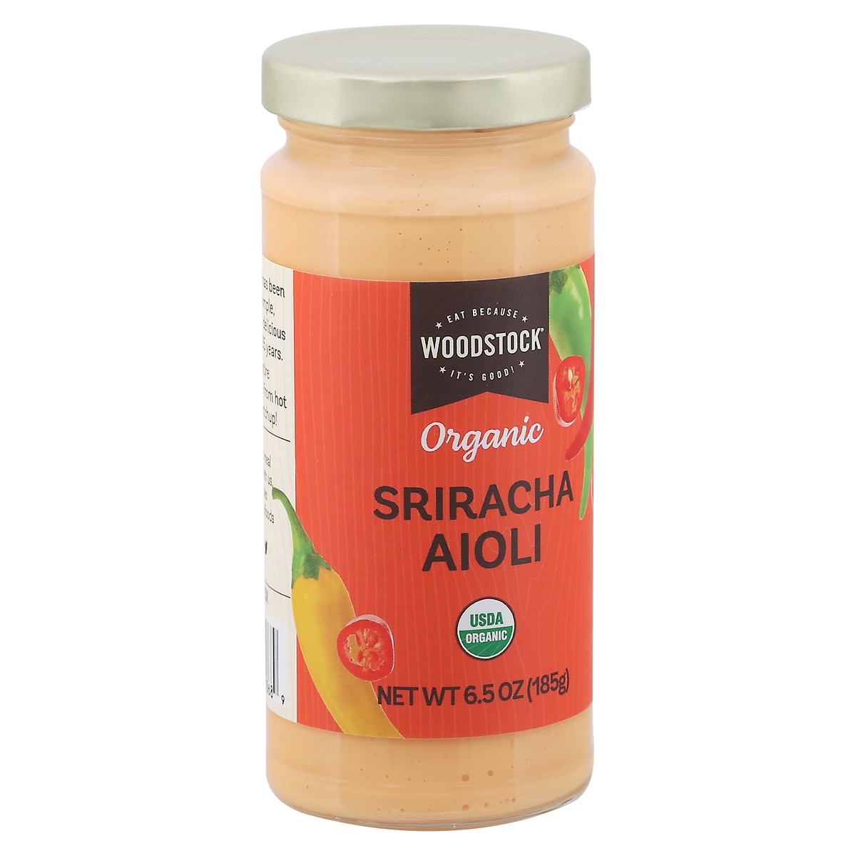 slide 9 of 9, Woodstock Organic Sriracha Aioli 6.5 oz, 6.5 oz