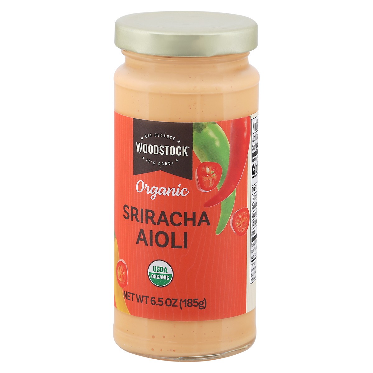 slide 6 of 9, Woodstock Organic Sriracha Aioli 6.5 oz, 6.5 oz