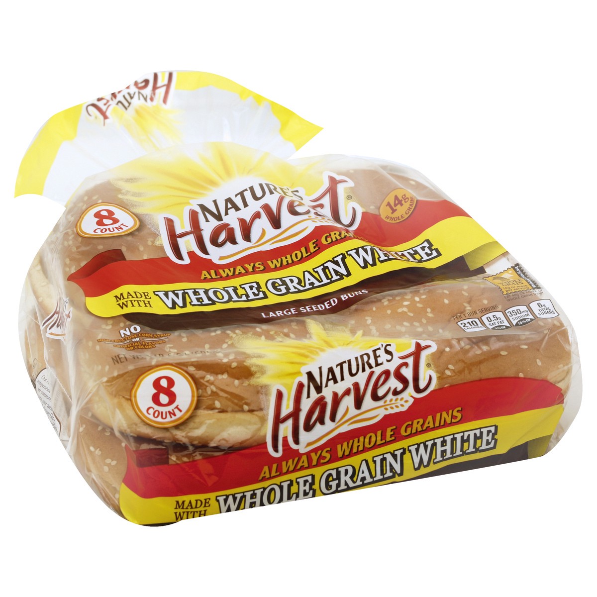 slide 6 of 6, Nature's Harvest Seeded Buns 8 ea, 8 ct