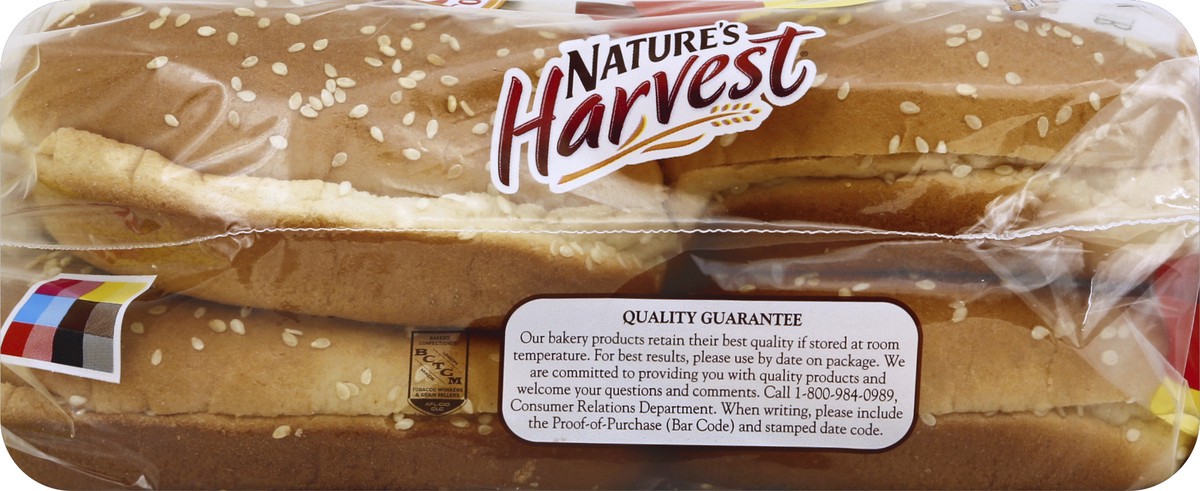 slide 2 of 6, Nature's Harvest Seeded Buns 8 ea, 8 ct