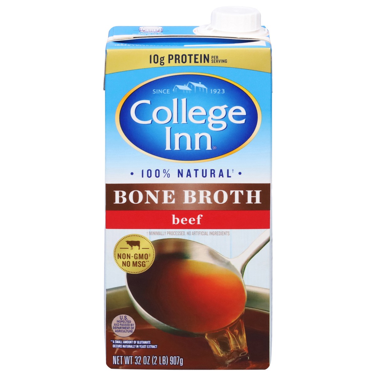 slide 1 of 9, College Inn Beef Bone Broth 32 oz, 32 oz