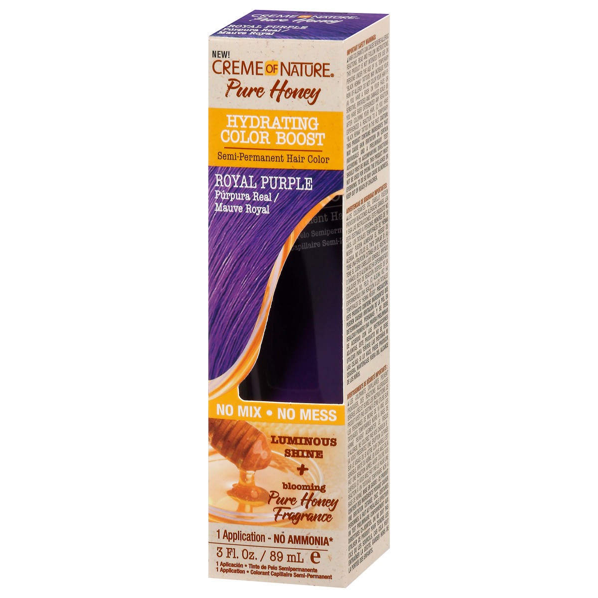 slide 3 of 10, Crm/Nat Pure Honey Royal Purple, 3 ct