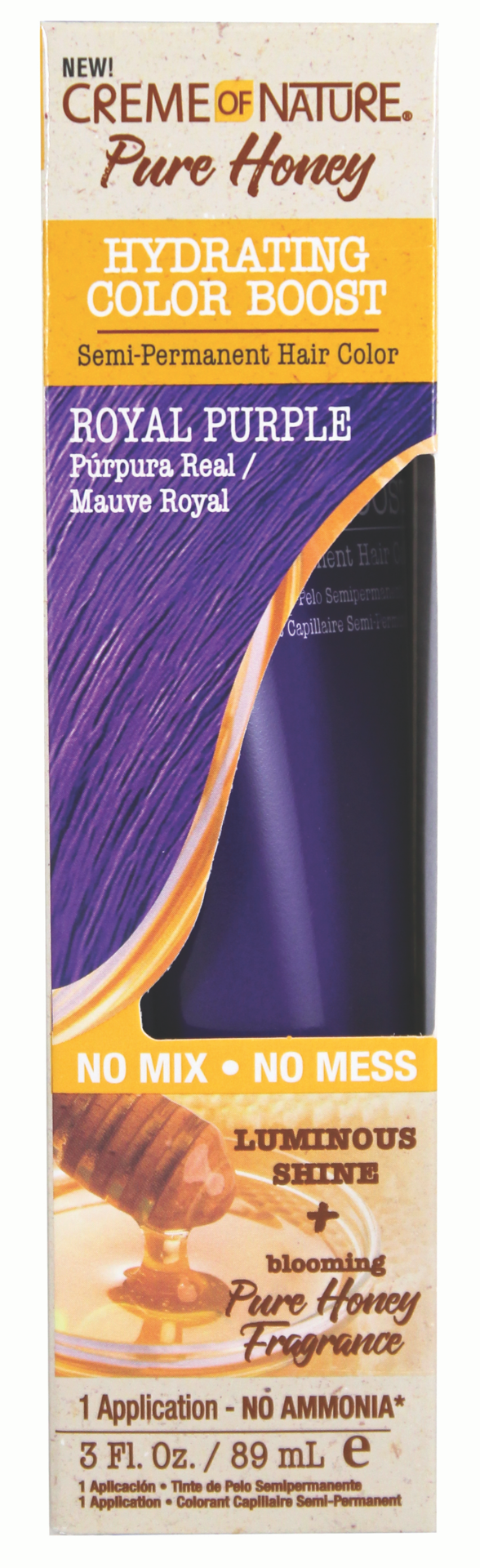 slide 1 of 10, Crm/Nat Pure Honey Royal Purple, 3 ct