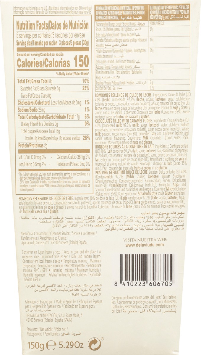 slide 5 of 9, Delaviuda Caramel Cream Bombones 14 ea, 14 ct